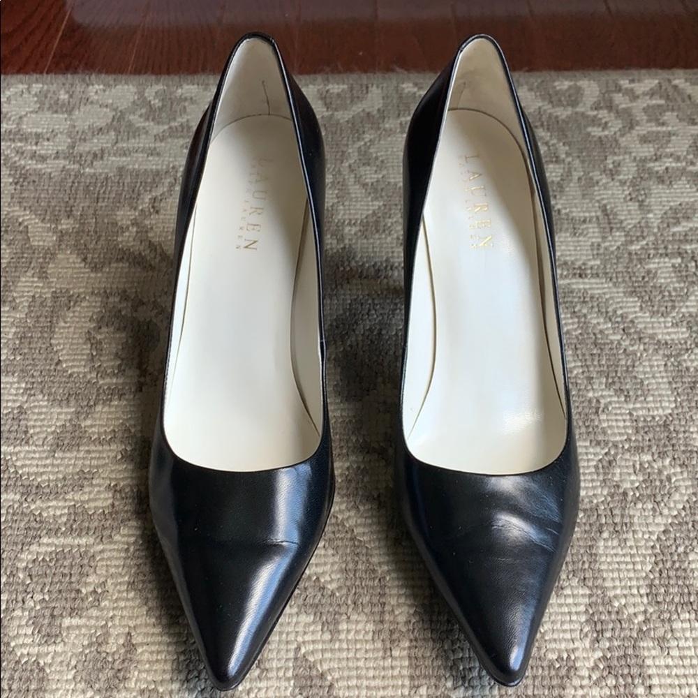 Ralph Lauren Black Pointy Toe Heel, 8M